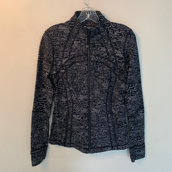 Lululemon Define Jacket Luxtreme Digital Rain Jacquard Black White 8 - Picture 11 of 13